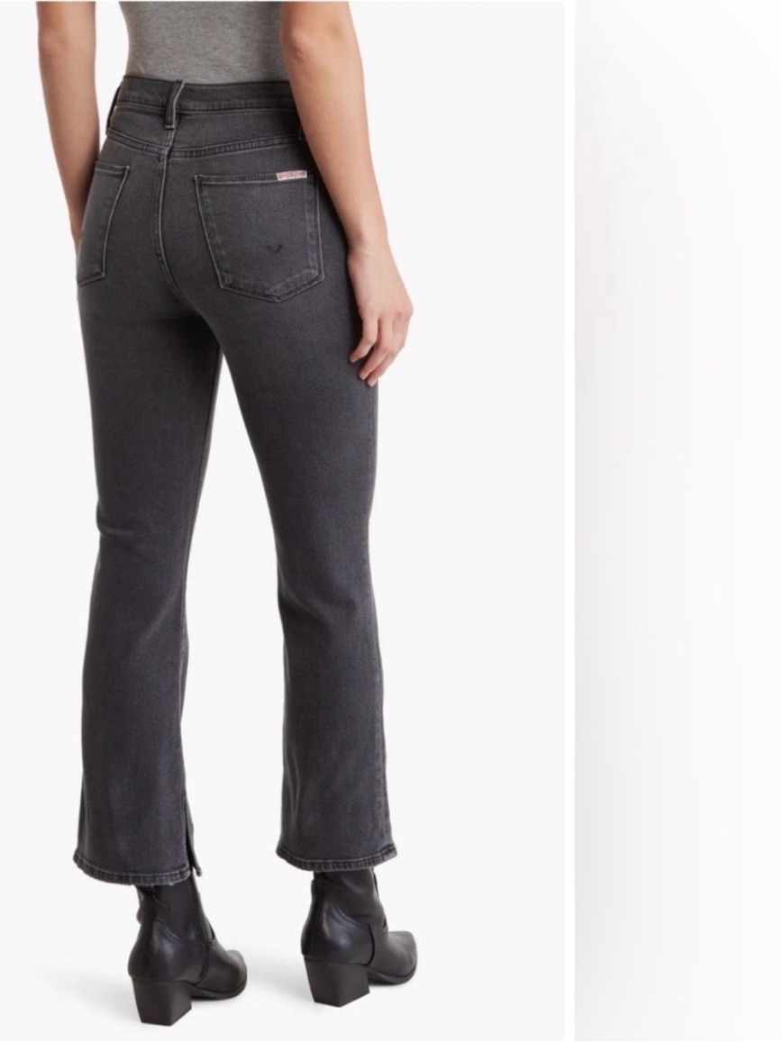 Hudson Jeans Women's Charcoal Gray Flare Crop Jeans Size 27